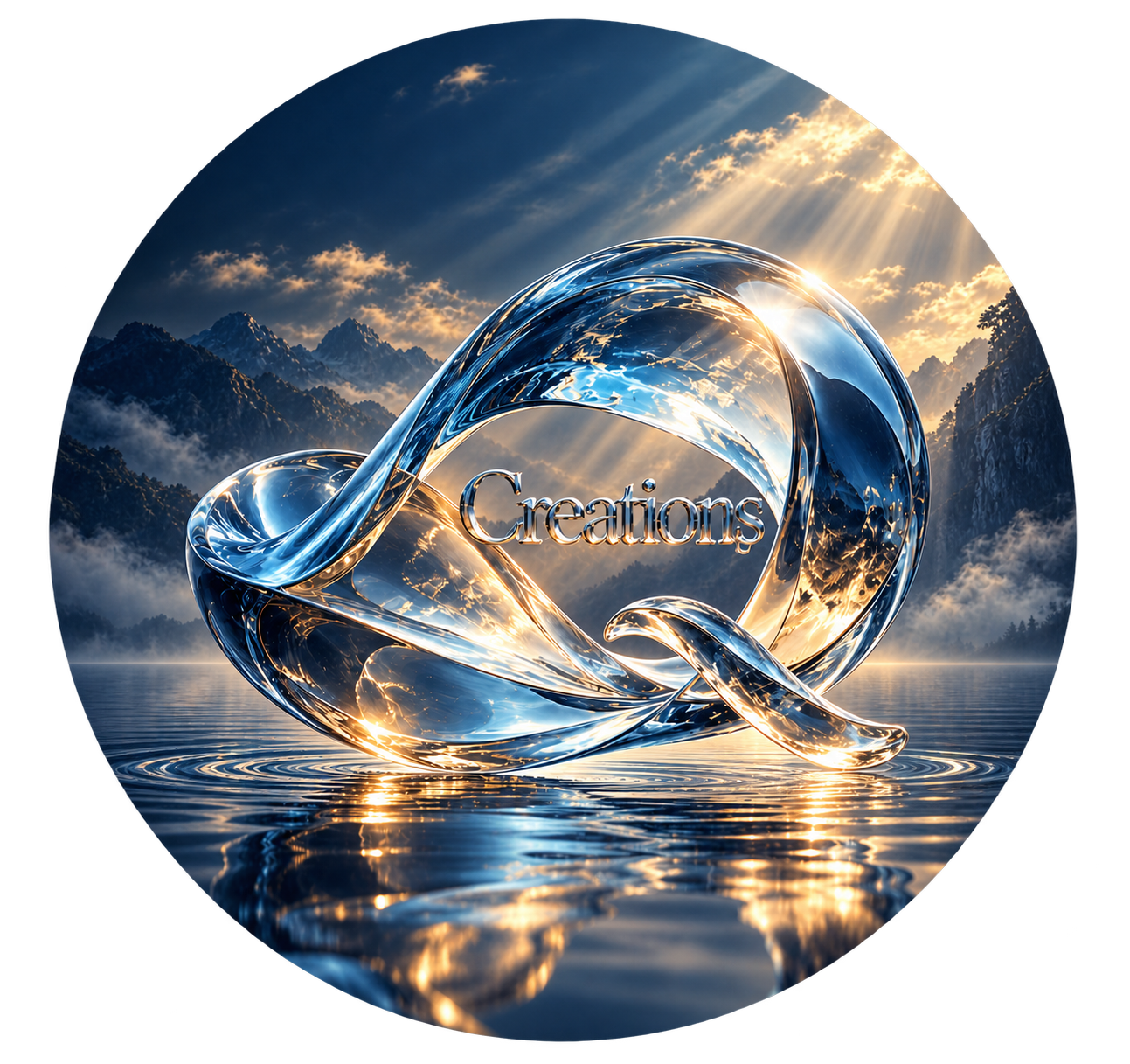 Crystal Q with Creations emblem